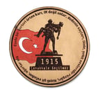 1915 ÇANAKKALE GEÇİLMEZ Deri PEÇ - Arma - Askeri Patch