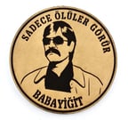 SADECE ÖLÜLER GÖRÜR BABAYİĞİT Deri PEÇ - Arma - Askeri Patch