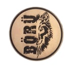 BÖRÜ YAZILI - Deri PEÇ - Arma - Askeri Patch