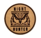 BAYKUŞ Night Hunter- Deri PEÇ - Arma - Askeri Patch 