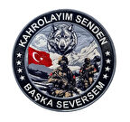 BOZKURT ASKER  PEÇ ,KAHROLAYIM SENDEN BAŞKA SEVERSEM  - Arma - TPU Patch