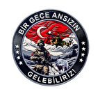 BAYRAK ASKER  PEÇ , BİR GECE ANSIZIN GELEBİLİRİZ - Arma - TPU Patch