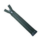 Haki Renk Fermuar - Kalın Diş - 10 No Makine - Hücum Yeleği Fermuarı - 3 Adet 