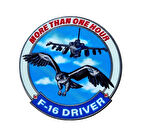 F-16 Figting Falcon F-16 Driver More than One Hour PEÇ - Arma - TPU Patch