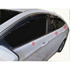 HYUNDAİ ACCENT BLUE SOLARİS UYUMLU CAM ÇITASI 6 PARÇA 2011 ÜZERİ PASLANMAZ KROM