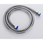 Uzun Banyo Duş Spiral Hortumu 2metre /kenetli Örgülü Paslanmaz Kopmaz Uzun Duş Hortumu