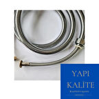 Elit Çelik Örgülü Kopmaz Dolanmaz Banyo Duş Spiral Hortumu 150cm