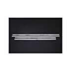 OPEL VECTRA B SEDAN/SW UYUMLU CAM ÇITASI 4 PARÇA 1995-2003 PASLANMAZ KROM