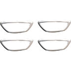 RENAULT MEGANE 4 SEDAN/HB UYUMLU İÇ KAPI ÇERÇEVESİ 4 PARÇA 2016-2020 PASLANMAZ KROM