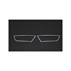 SKODA OCTAVİA A7 UYUMLU SİS ÇERÇEVESİ 2 PARÇA 2013-2017 PASLANMAZ KROM