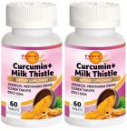 Curcumin Milk Thistle 2x60 Tablet Kurkumin Zerdeçal Meryemana Dikeni
