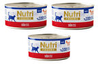 Nutri Feline Sığır Etli Pate Tahılsız Yetişkin Kedi Konservesi 70 Gr. X 3 Adet