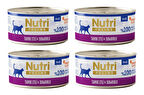 Nutri Feline Tavuk Etli ve Somonlu Pate Tahılsız Yetişkin Kedi Konservesi 70 Gr. X 4 Adet