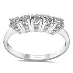 G Renk 0.50 Karat Pırlanta Beştaş Yüzük