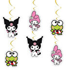 Asmalı Sarkıt süs tavan süsü helezon KUROMİ 6lı