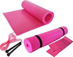 Pilates Minderi Pilates Lastiği Atlama Ipi Yoga Egzersiz Minderi Set 7mm