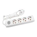 Viko Multi-Let 4 lü Anahtarlı Kablolu Priz 2 Mt. Beyaz