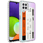 Smcase Samsung Galaxy A22 4G Kılıf Desenli Elegans Serisi Silikon