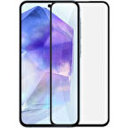 Samsung Galaxy A35-A55 Uyumlu Elektriklenme Önleyici Anti-Static Tam Kaplayan Temperli Cam Ekran Koruyucu