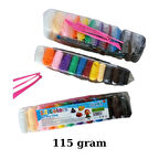 Kil Oyun Hamuru Zıplayan Karışık Renkli (12 Adet 115 Gr ) Hava ile Kuruyan Air Dry Clay Modelleme Kili