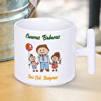 Canımız Babamız Seni Çok Seviyoruz Yazılı Babalar Gününe Özel Hediyelik T Kupa Bardak