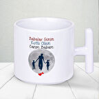 Babalar Günün Kutlu Olsun Canım Babam Baskılı Babalar Günü T Kupa Bardak -1