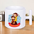 Seni Çok Seviyorum Baba Yazılı Babalar Gününe Özel Hediyelik T Kupa Bardak