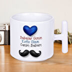 Babalar Günün Kutlu Olsun Canım Babam Baskılı Babalar Gününe Özel T Kupa Bardak-3