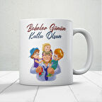 Babalar Günün Kutlu Olsun Baskılı Babalar Günü Kupa Bardak Kahve Kupa Bardak