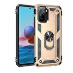 Smcase Xiaomi Poco M5s Kılıf Vega Yüzüklü Çift Katmanlı Tank Silikon