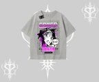 Oversize Tshirt Games Schoolgirl Anime Baskılı