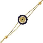 Bilezikhane Sosyete Gözü Bileklik 3,20 Gram 14 Ayar Altın