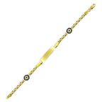 Bilezikhane Künye Çocuk Nazar Boncuklu 3,35 Gram 14 Ayar Altın