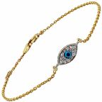 Bilezikhane Küçük Göz Motifli 14 Ayar Altın Bileklik