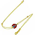 Bilezikhane Kırmızı Uğur Böcekli 14 Ayar Bileklik