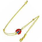 Bilezikhane Turuncu Uğur Böcekli 14 Ayar Altın Bileklik