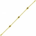 Bilezikhane Damla Nazar Boncuk 14 Ayar Altın Bileklik