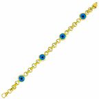 Bilezikhane Göz Boncuklu 14 Ayar Altın Bileklik 18.33 Gram