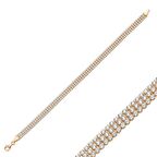 Bilezikhane Suyolu Bileklik 3 Sıralı 8.00 Gram 14 Ayar Altın