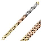 Bilezikhane Hallow Bileklik Üç Renk 17.50 Gram 14 Ayar Altın