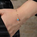 Bilezikhane Altın dorika toplu bileklik mineli