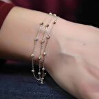 Bilezikhane Dorika toplu üç sıralı altın bileklik