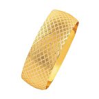 Bilezikhane 14 Ayar Altın Mega Bilezik Baklava Model