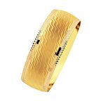 Bilezikhane 14 Ayar Altın Mega Bilezik 25 Gram Dalga Desenli