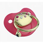 Bilezikhane Pembe Renkli Damla Motifli Altın Emzik 3.35 Gram