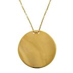 Bilezikhane Plaka Kolye 3,68 Gram 14 Ayar Altın