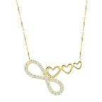 Bilezikhane Sonsuzluk Kalp Kolye 2,28 Gram 14 Ayar Altın