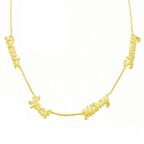 Bilezikhane İsim Kolye 4,50 Gram 4 (Dört) İsimli 14 Ayar Altın