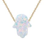 Bilezikhane Mira Kolye Beyaz Fatma Ana Eli 1,50 Gram 14 Ayar Altın