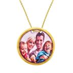 Bilezikhane Resimli Plaka Kolye 4,80 Gram 14 Ayar Altın